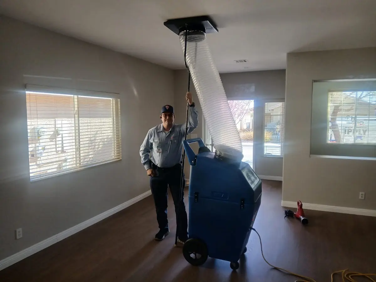Professional Dryer Vent Cleaning work inside a Jasper home